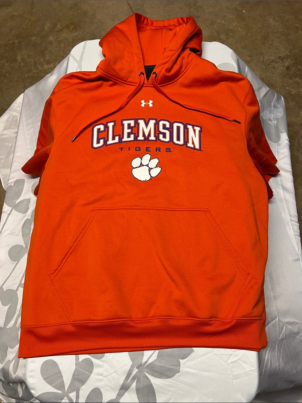 Under Armour Clemson Tigers Orange Hoodie with Paw Logo